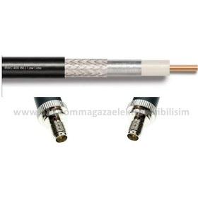 Resim RP SMA dişi - RP SMA dişi 1 METRE LMR400/RWC400 Koaksiyel Kablo 