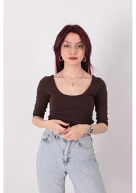 Resim Busem S0016663 Kadın Bluz Acı Kahverengi 