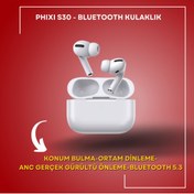 Resim Phixi Gürültü Önleyicili Bluetooth Kulaklık - PHİXİ FORCE S30 TWS KABLOSUZ EARPODS KULAKİÇİ ANC KULAKLIK 