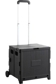 Resim valkyrie Katlanabilir İki Tekerlekli Alışveriş ve Depolama Çantası – Kapaklı Teleskopik Çekme Kolu K 