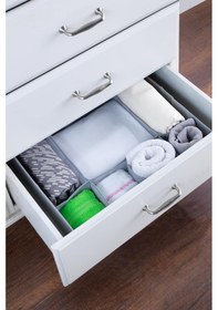 Resim 7 Bölmeli Çekmece İçi Düzenleyici Organizer Gri 