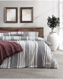 Resim Madame Coco Semnoz Çift Kişilik Pamuklu Jakarlı Nevresim Takımı - Gri/antrasit Gri 