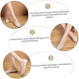 Resim CALLARON 1 Çift pompalar için bayanlar işaretlendi nokta bale kadın ayakkabı slippers düz ayakkabılar kadın salaş ayakkabı iş ayakkabısı kaymaz düz ayakkabı eğlence ayakkabıları pu 