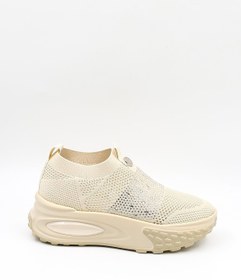 Resim Guja İthal Triko Sneakers Kadın Spor Ayakkabı GJ305 Bej 