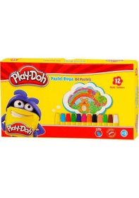 Resim Play-doh Pastel Boya 12 Renk Çok Renkli 