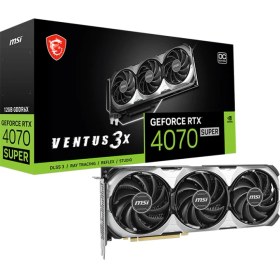 Resim MSI VGA GEFORCE RTX 4070 SUPER 12G VENTUS 3X OC RTX4070S 12GB GDDR6X 192B DX12 PCIE 4.0 X16 (3XDP 1XHDMI) 
