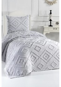 Resim Çeyiz Diyarı Samira 2 Parça Tek Kişilik Pike Takımı Gri Gri 