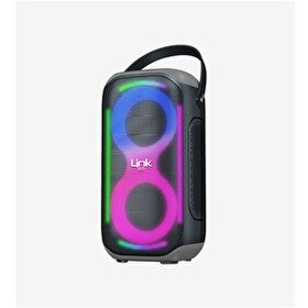 Resim Linktech M404 RGB Işıklı Ayaklı Mikrofonlu 50W Bluetooth Hoparlör 