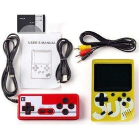 Resim Sup Çift Kol Gameboy Oyun Konsolu 2 Oyunculu Mini Atari 500 Oyun Retro Video Oyun Konsolu 