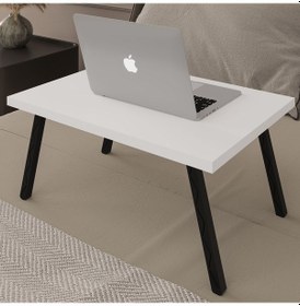 Resim Katlanır Laptop Çalışma Masası-laptopmasa01-beyaz Beyaz 
