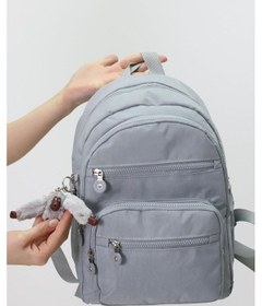 Resim Probag Sevimli Peluş Figürlü Günlük Kadın Sırt Çantası Şık, Kullanışlı, Okula Ve Seyahate Uygun Gri 