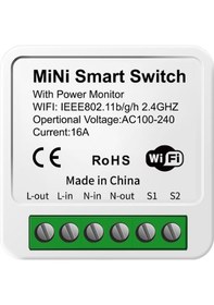 Resim Yaozixa Tuya Wifi Akıllı Ölçümlü Röle 2 Yollu - Akıllı Ev Otomasyonu, Alexa/google Home Uyumlu, Akıllı Hayat Uygulaması İle Kontrol, Ac100-240v 16a 