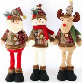 Resim Noel Dekorasyonu Bebek Noel Bebeği Noel Geyiği Kardan Adam Noel Baba Pencere Noel Malzemeleri 