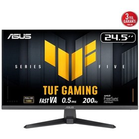 Resim Asus Tuf Gamıng Vg257q5a 24,5&quot 0.5ms, 200hz, Full Hd, Dp, 2xhdmı, Hoparlör, Va Panel, Elmb Sync Premium, Gamıng Monitör 