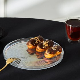 Resim Karaca Estela Pasta Seti 6 Adet 21 cm Şeffaf Cam Malzeme ile Modern Kullanım 