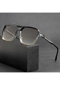 Resim Willowhaven Caterside Vintage Rc005 C05 Light Tea Renkli Büyük Çerçeve Metal Gözlük 12+ 