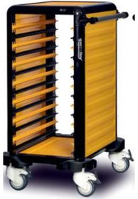 Resim Gastrolley Tekli Gn Küvet Taşıma Arabası 75 (2 Yanı Kapalı) 53 x 71 x 99 (cm) 