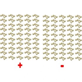 Resim Replax Akü Kesme Gerçek Kutup Başı (+)(-) 100 Lü Poşet Pirinç 
