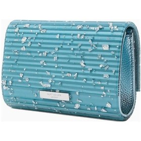 Resim Kurt Geiger Party Eagle Şık Kadın Clutch Ve Omuz Çantası Mavi 