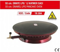 Resim YILDIZ Katmer Emaye Saç 55 Cm Lpg Uyumlu Katmer Sacı Yıldız 