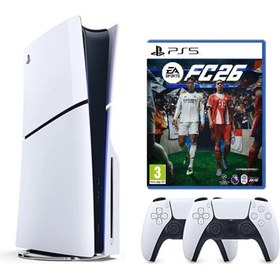 Resim Sony Playstation 5 Slim cdli +2.kol Dualsense +Ps5 FC26 (İthalatçı Garantili) 