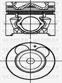 Resim YENMAK 31-04447-000 Piston Segman Std-(75.00)-(HYUNDAİ: ACCENT-ERA (WC295244) (FİYAT:4 ADET İÇİNDİR) 