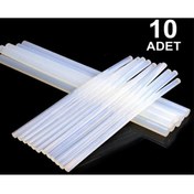 Resim Mçb Group 10 Adet Kalın Silikon Sıcak Mum Silikon Çubuk Tabanca Mumu Silikon Tabancası Mumu 1.Kalite Tutuculuk 