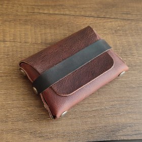 Resim Sumerian Wallet Deri Cüzdan Tarçın ( Rfıd Kart Koruma Hediyeli ) 