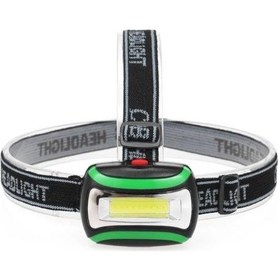 Resim Vmax Ledli Kafa Lambası 3w Cob Kamp Feneri Siyah - Yeşil 