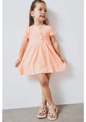 Resim DeFacto Kız Bebek Kısa Kollu Bürümcük Yazlık Elbise E8716A525SMOG189 