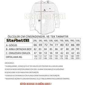 Resim Starbattal Büyük Beden Erkek Gömlek Estacional 23373 LACIVERT Lacivert 
