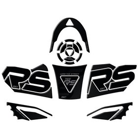 Resim GP Kompozit Triumph Street Triple 765 RS 2023-2024 Uyumlu Tank Pad Seti Siyah-Karbon 