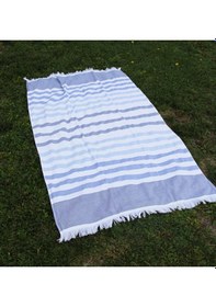 Resim %100 Pamuk 90x150 Cm Desenli Çizgili Plaj Havlusu Desen003 