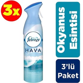 Resim Febreze Hava Ferahlatıcı Sprey Oda Kokusu Okyanus Esintisi 300 Ml (3 Adet) 