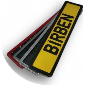 Resim Birben Araç Oto Plakalık Renkli Plaka Çerçevesi 2 Adet Ön Arka 517884079 