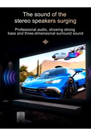 Resim Teknotopia 4K Projeksiyon Android Oyun Konsollu Ev Sineması Ultra Hd LED Projektör Netflix Prime Dolby Destekli 