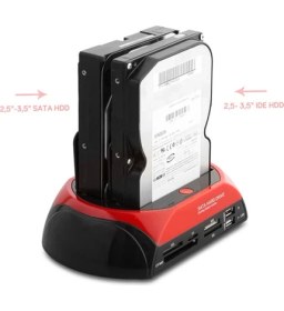 Resim Boblov Harici USB 2.0 2.5- 3.5 Ide+Sata HDD + Kart Okuyucu Docking 