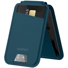 Resim Momax 1-Wallet Magnetic stand card holder CÜZDAN (Blue) 