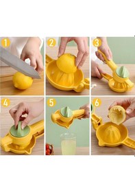 Resim Juice Bükmeli Limon Sıkacağı Portakal Naranciye Sıkcağı Sarı 