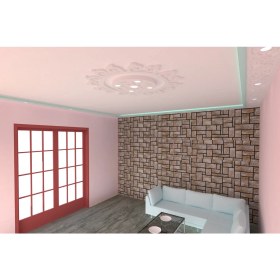 Resim Motifpiyer Tavan Spot Göbek Motifli Yuvarlak-01-54-Dış Çıtalı 