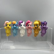 Resim 1 adet My Little Pony 3D Süsler Papa Papa Pony Süsler Çene Desteği Blind Kutu Rastgele Cep Telefonu Süsleri, 6 Sevimli Resim 1 Rastgele, Sürpriz Hediyeler, Parti Hediyeleri vb. 