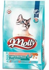 Resim Molly Ligt Sterilised Kısır Kedi Maması Somonlu 15 Kg 