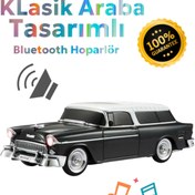 Resim Polygold KLasik Model Araba Kablosuz Hoparlör TF Kart USB Bluetooth FM Radyo Aux Destekli Bluetooth Speaker 