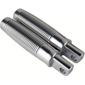 Resim Hightower Vintage Alüminyum Alaşım Evrensel 10mm Erkek Bağlantılı Dayanıklı Motorcycle Foot Pegs 