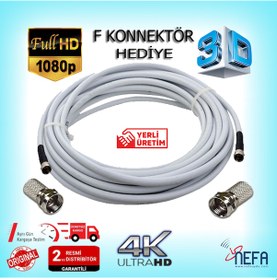 Resim Uydu Anteni Kablosu Rg6-U4 Digiturk Uyumlu 30 Metre 