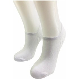 Resim By Jawalli Tabanı Kaydırmaz Silikonlu Pilates&Yoga Sneaker Çorabı-Beyaz 