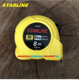 Resim Starline Çelik Şerit Metre 8 Metre 25 MM Profesyonel Metre 