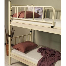 Resim Argimo Yurt Metal Korkuluk Ranza Yatak Bariyeri - Bej / Yarım Boy 