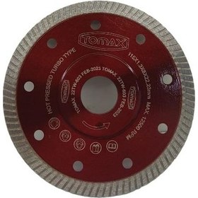 Resim Tomax Granit Kesme Kırmızı Disk 115x1,3x8x22.23mm 