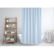 Resim Zethome Jackline Banyo Duş Perdesi 0010 Mavi Tek Kanat 240x200 